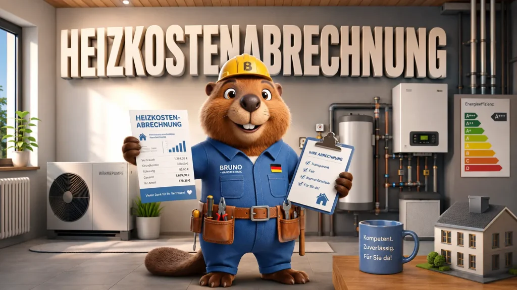 Bruno erklärt die Heizkostenabrechnung mit Wärmepumpe und die Verteilung der Kosten auf Mieter